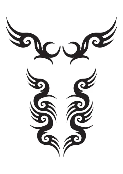 Desenhos de tatuagem tribal — Vetor de Stock