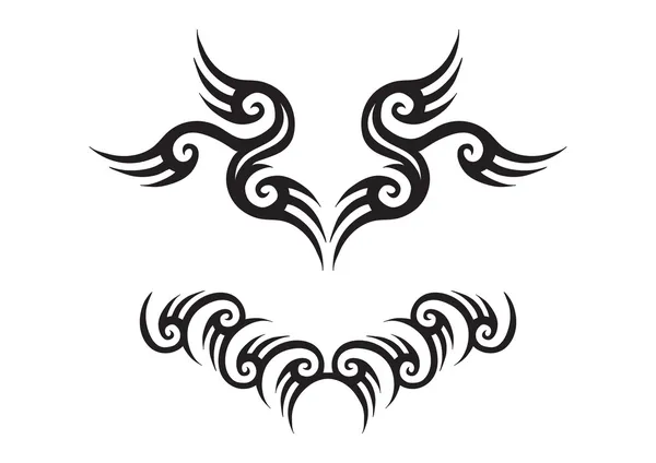 Dos tatuajes tribales — Vector de stock