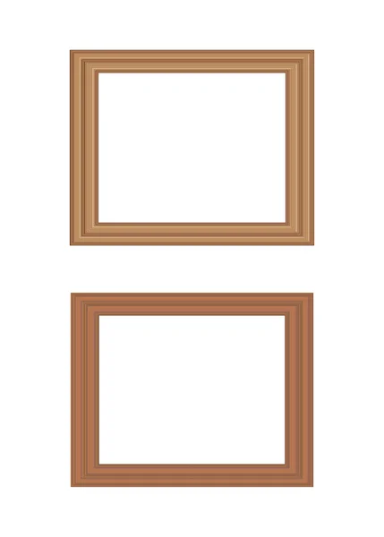 Wooden picture frames — Stock Vector