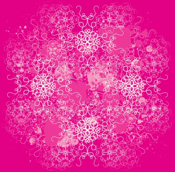 Rosa blommönster — Stock vektor