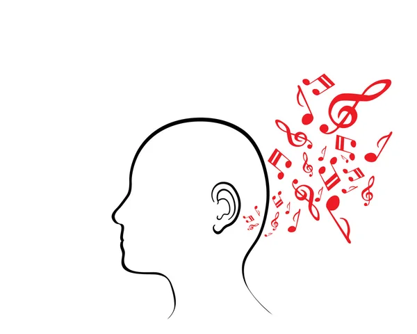 Humain musical — Image vectorielle