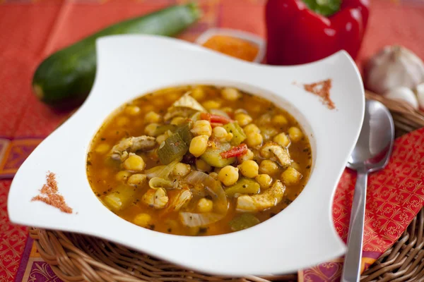 Chickpeas soup — Stock Photo, Image