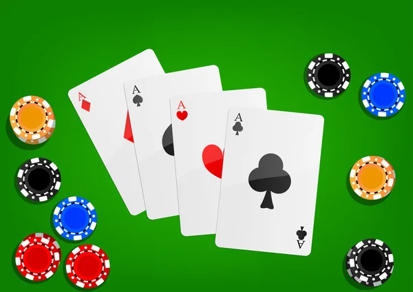 Mesa de Poker — Vetor de Stock