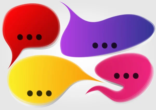 Discours de bulle coloré — Image vectorielle