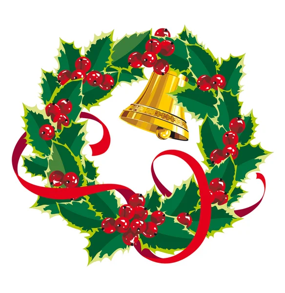 Christmas wreath Grafika Wektorowa