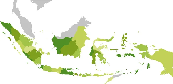 Kaart van Indonesië — Stockvector