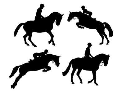 Riding horse clipart