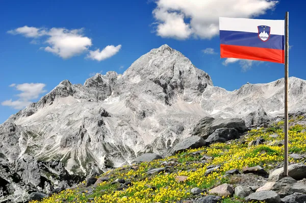 Berg triglav in de Julische Alpen - Slovenië, Europa — Stockfoto
