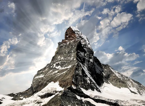 马特洪峰-瑞士的阿尔卑斯山 — 图库照片