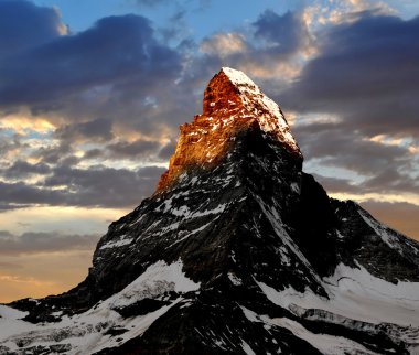 Sunrise on the Matterhorn clipart