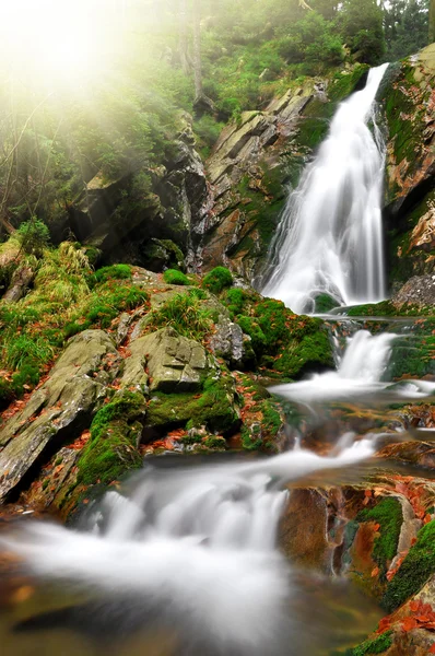Осенний водопад — стоковое фото