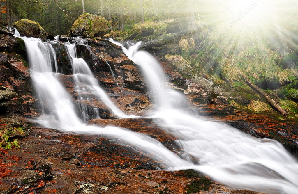 Beautiful waterfalls Rissloch