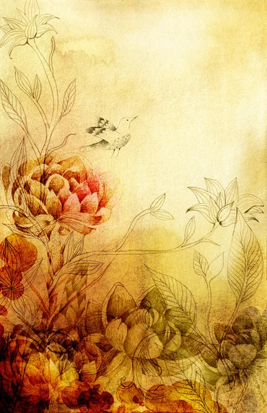 Dekoratif çiçek arkaplanı — Stok fotoğraf