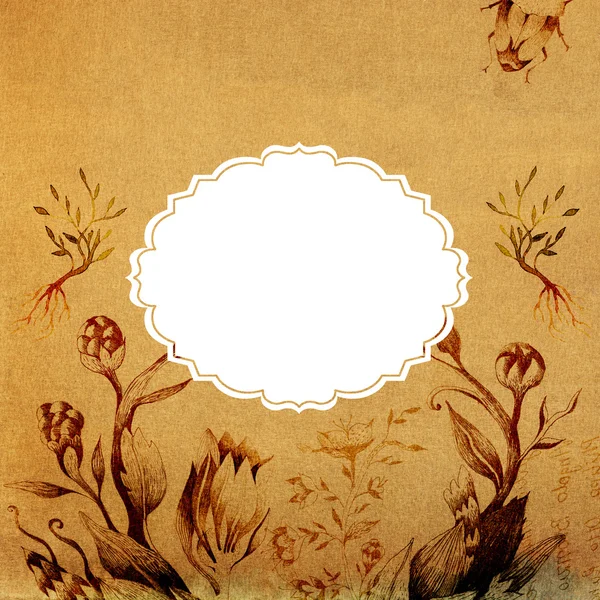 Grungy Floral Background — Stock Photo, Image