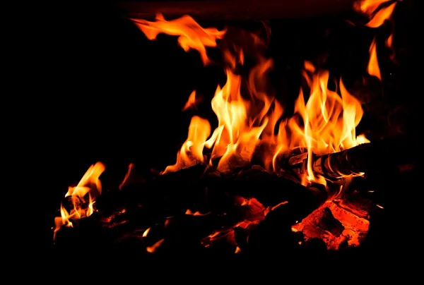 Detail van brand. — Stockfoto