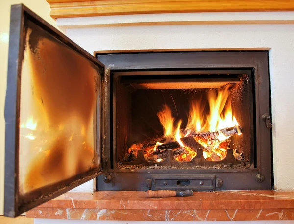 Open fireplace — Stock Photo, Image