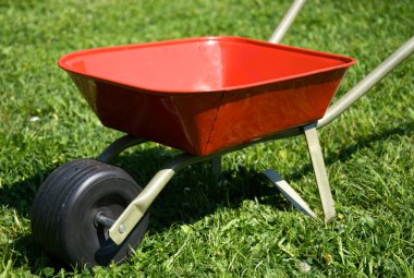 Red handbarrow clipart