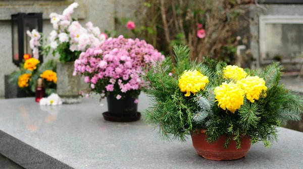 Flores funerarias — Foto de Stock