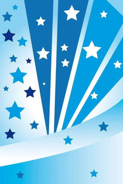 Abstract blue stars — Stock Vector