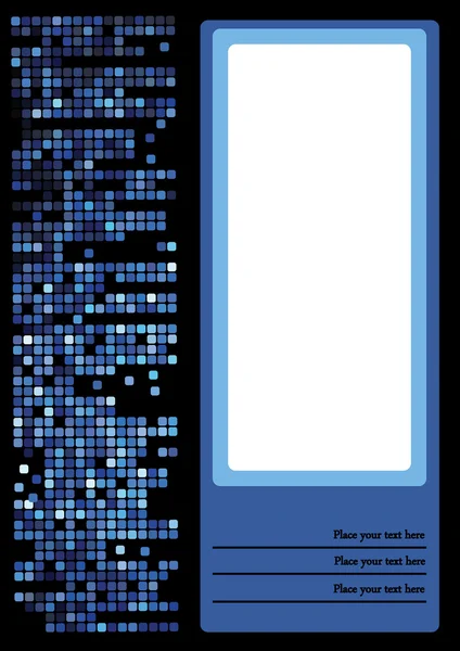 Blauw papier blad — Stockvector