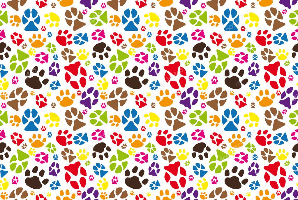 Animal paw pattern