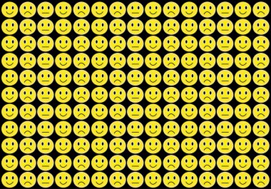 Yellow smiles clipart