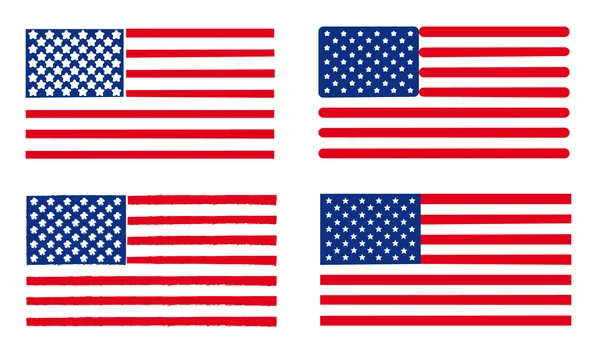 US-Flaggen — Stockvektor