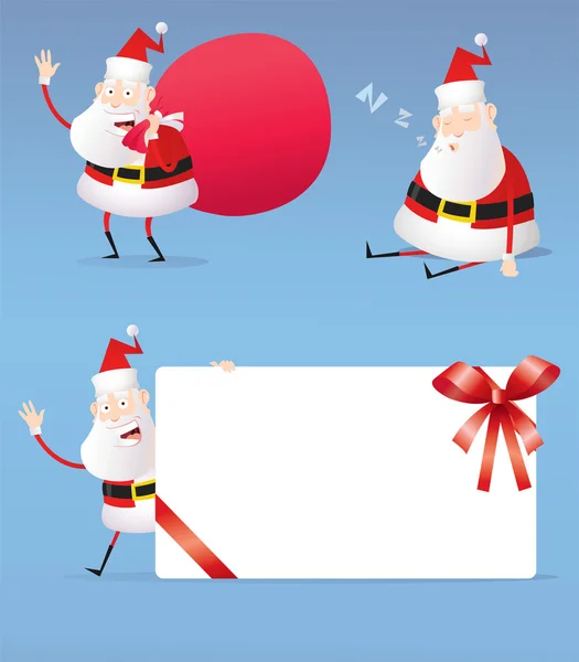 Icônes du Nouvel An du Père Noël vol.2 Illustrations De Stock Libres De Droits