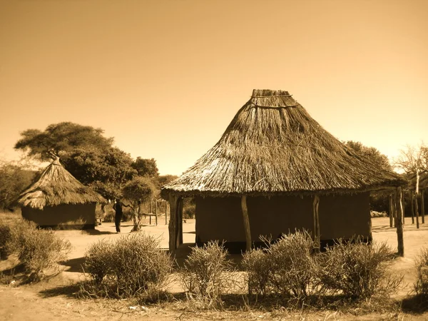 CHOZA AFRICANA — Zdjęcie stockowe