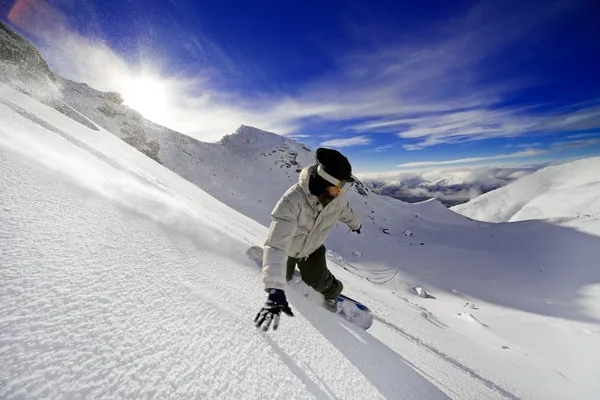 Snowboardåkare — Stockfoto