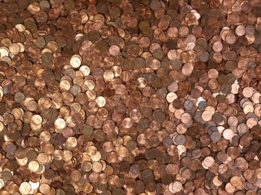 Many Pennies clipart