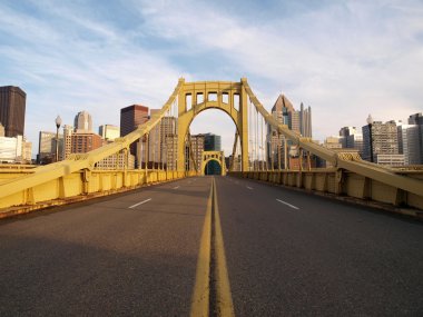 Empty Pittsburgh Bridge clipart