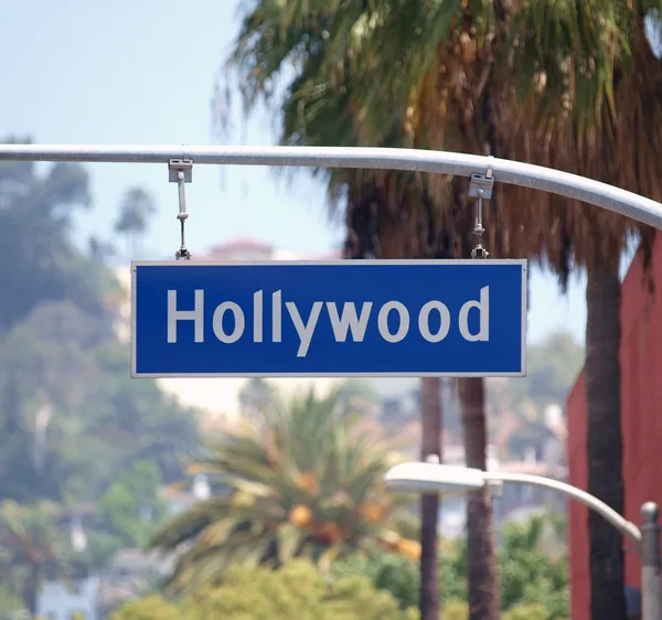 Znak Hollywood bl — Zdjęcie stockowe