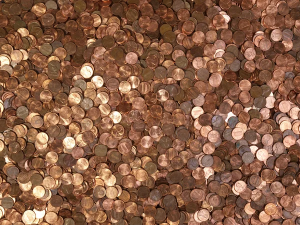 Birçok pennies — Stok fotoğraf