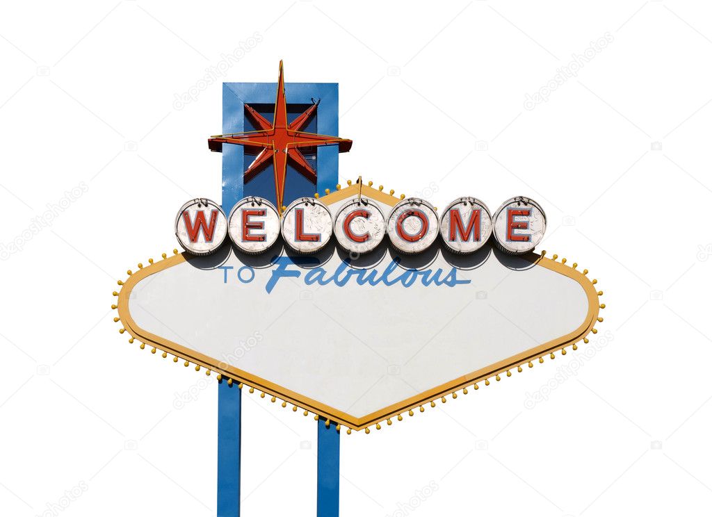 Welcome Sign Isolation