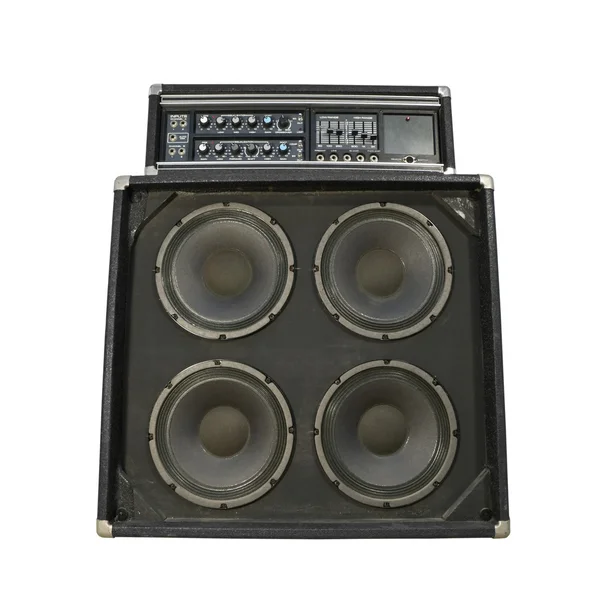 Funky viejo amplificador de bajo — Foto de Stock