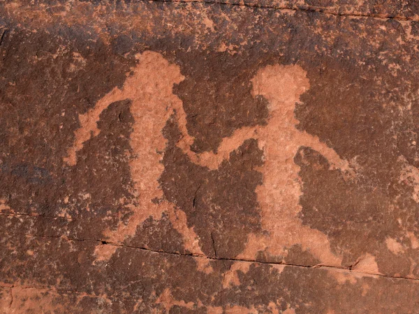 Petroglyph Couple — Stock Photo, Image
