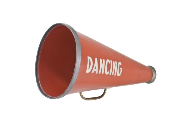 Винтажный танцевальный мегафон — стоковое фото