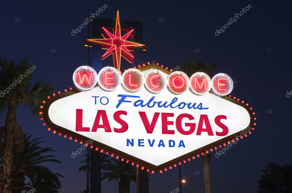 Las Vegas Sign Night Tight