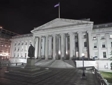 United States Treasury Building - Washington DC clipart