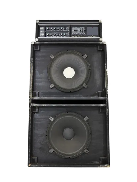 复古 grunge 800 瓦低音放大器 — 图库照片