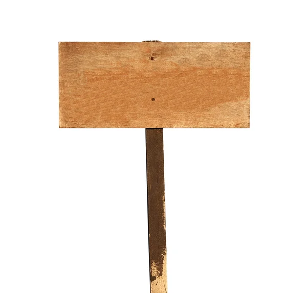 Пустий деревини знак — стокове фото
