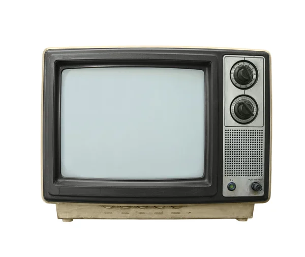 Grungy viejo televisor — Foto de Stock