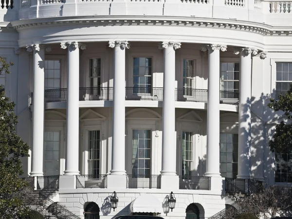 Casa Branca Portico Washington DC — Fotografia de Stock