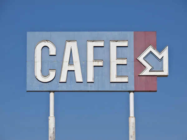 复古的泛型咖啡馆标志 — 图库照片