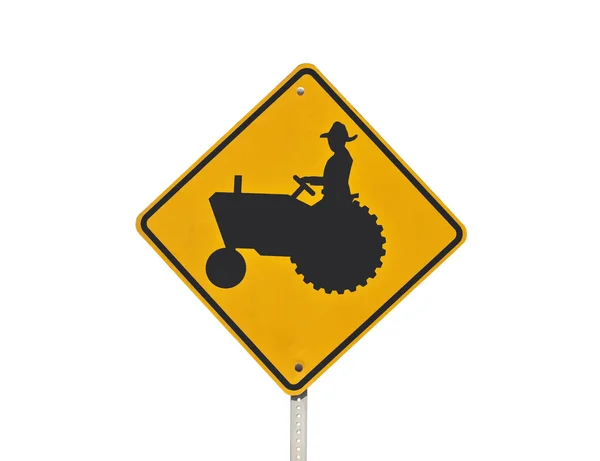 Señal de cruce tractor —  Fotos de Stock