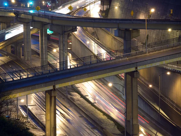 Nasse Autobahn Pittsburgh — Stockfoto