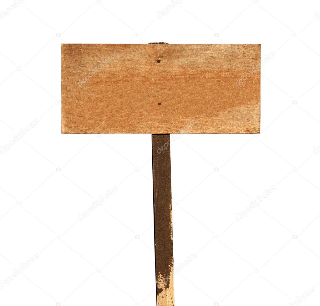 Blank Wood Sign