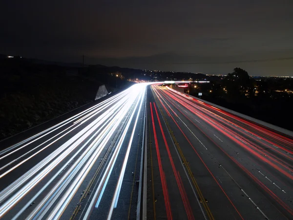캘리포니아 고속도로 조명 — 스톡 사진