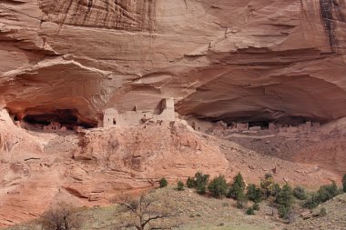 Ancient Ruins in Canyon de Celly clipart